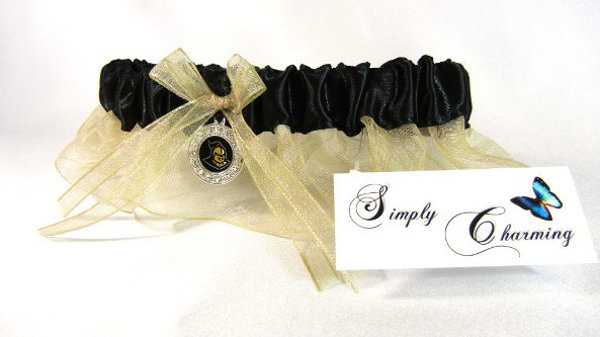 University of Central Florida Inspired Garter with Licensed Collegiate Charm